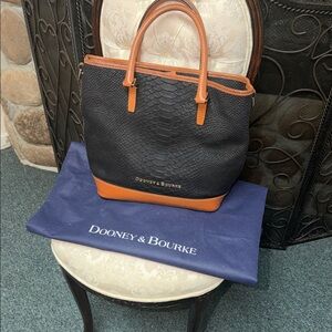 Dooney & Bourke Black and Brown Tote